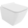 Mexen Vega WC misa Rimless so sedadlom s pomalým zatváraním slim, duroplast, biely lesk - 30654000