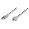 USB kábel - USB Manhattan 340502 4,5 m strieborný