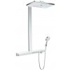 Hansgrohe Rainmaker Select - Sprchový set Showerpipe 460 s termostatom, 3 prúdy, biela/chróm - 27106400