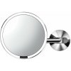 Nástenné/kozmetické zrkadlo s osvetlením/zväčšovacie (5x) ø 20 cm Sensor – simplehuman