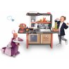 Set reštaurácia s elektronickou kuchynkou Kids Restaurant a prebaľovací kufrík Smoby s postieľkou a stoličkou Baby Nurse