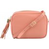 NovaKabelka.sk Bala Salmone kožená talianska crossbody kabelka ružová