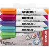 Popisovač na biele a flipchartové tabule, sada, 3-5 mm, zrezaný hrot, KORES 