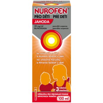 Nurofen pre deti 4% jahoda sus.por.1 x 100 ml/4,0 g