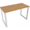 Hobis Pracovný stôl UNI O, 120x75,5x60 cm, dub/biela
