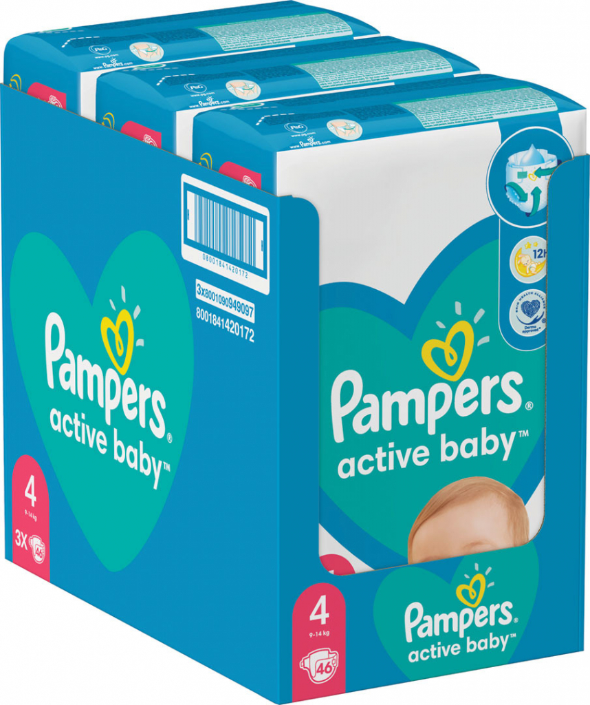 Pampers Active Baby 4 46 ks