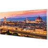 Sklenený obraz Italy Panorama noc katedrála 100x50 cm