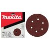 MAKITA papier brúsny suchý zips 150 mm 6 dier K320, 10 ks P-37546