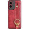 Obal Leather TPU/TPC Motorola Moto G05/E15 červený