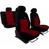 Autopoťahy Elegance bordovo-čierne (velour-velour) Pok-ter