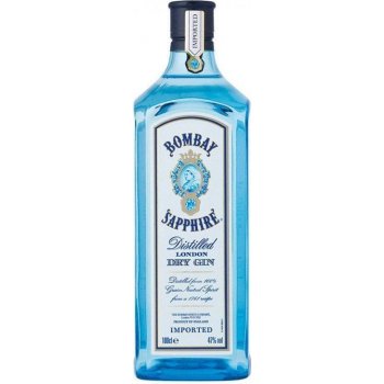 Bombay Sapphire 40% 1 l (čistá fľaša)