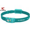 Klarus LED ultra tenká Čelovka HR1 Pro 400lm+1x špeciálny Li-ion aku. 1200mAh 3,6V Micro-USB nabíjateľný - Tyrkysová