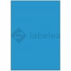Labelea Samolepiace etikety 210x297 mm farebné papierové, na hárku A4, pre laserovú a atramentovú tlač, Farba etikiet Modrá, Počet hárkov v balení 100 EPY210297PB001S