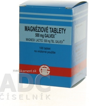 Magnesii Lactici 500 mg tbl. Galvex Magnéziové tablety 500 mg Galvex  tbl.100 x 0,5 g od 3,78 € - Heureka.sk