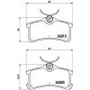 Sada brzdových platničiek kotúčovej brzdy BREMBO P 83 084