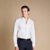 Charles Tyrwhitt Non-Iron Twill Shirt — White - Slim fit | 42 | 89 (Štandardná)