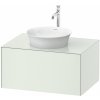 DURAVIT White Tulip závesná skrinka pod umývadlo na dosku, 1 zásuvka, 800 x 550 x 408 mm, biela matná, WT497503636