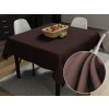 Biante Dekoračný štvorcový obrus Rongo RG-015 Tmavo hnedý 130x130 cm
