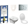 Cenovo zvýhodnený závesný WC set Geberit do ľahkých stien / predstenová montáž + WC S-Line S-line Pro 111.300.00.5ND2