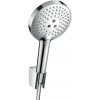Hansgrohe Raindance Select S - Set sprchovej hlavice 120, 3 prúdy, držiaku a hadice, chróm - 26701000