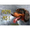 Pozorpes.sk, výstražná tabuľka (Slovenský kopov)