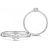 SOFIA DIAMONDS zlatý zásnubný prsteň s diamantom 0,14 ct H/I1 UDRG47929W-H-I1