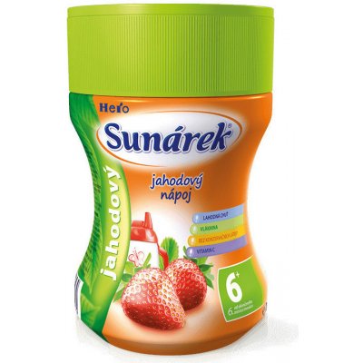 Hero Sunar Rozpustný nápoj jahodový v prášku 200 g