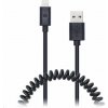 Connect IT CI-682 Lightning - USB spirálový flexibilní, 1,2m, černý