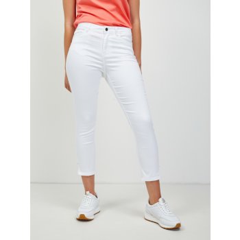 Orsay trojštvrťové slim fit džínsy biele