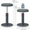 Ergonomická balančná stolička Leitz Cosy Ergo zamatová sivá