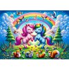 Puzzle Jednorožci s dúhou 25 dielikov