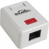 Zásuvka Solarix CAT5E UTP 1 x RJ45 na omietku biela SX108-5E-UTP-WH (SX108-5E-UTP-WH)