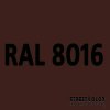 RAL 8016 akrylová auto farba lesklá alebo matná 1 liter + tužidlo + riedidlo (RAL8016 MAHOGANY BROWN originálny odtieň akrylovej farby s lakom ( ČSN1067 ))