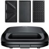 Sendvičovač Niceboy ION Snacker S3 Stainless Steel black čierny