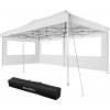 tectake 403158 skladací pavilón viola 3 x 6 m s 2 bočnicami bílá