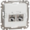 Schneider Electric Sedna Dátová zásuvka 2xRJ45 kat. 6A STP, Biela