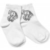Baby Nellys Bavlnené ponožky Cute Bunny biele