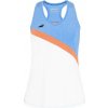 Dievčenské tielko Babolat Play Tank Top Girl White/Blithe Blue Hthr 10 - 12 rokov
