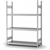 Regál so širokými policami z ocele, základné pole, 3 úrovne, police š 1500mm, 1570x435x2000 mm