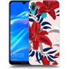 Picasee silikónový prehľadný obal pre Huawei Y7 2019 - Red Lily