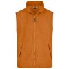 James & Nicholson pánska fleecová vesta JN045 Oranžová