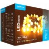 Modee Lighting LED vianočná reťaz 100 LED 10m teplá biela bobule