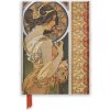 Mucha: Cowslip and Documents Decoratifs (Foiled Journal) (Flame Tree Studio)(Diár)