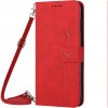 VSETKONAMOBIL 65206 ART SMILE Peňaženkový kryt so šnúrkou Oppo A58 červený