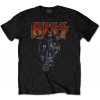 Kiss Tričko Neon Band Unisex Black 2XL