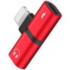 Rozbočovací adaptér Apple lightning (2x lightning) Farva: Červená