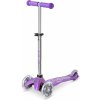 Micro - Mini Deluxe Glitter LED Purple - Dětská koloběžka