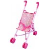 Kočík pre bábiky s kovovou konštrukciou – ružový