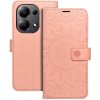 KRYT NA XIAOMI REDMI NOTE 13 PRO 4G / POCO M6 PRO 4G HEYCASE MAGNET WALLET MANDALA PEACH