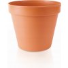 Kvetináč plast béžový, oranžový Prosperplast 26 cm x 26 x 22,5 cm